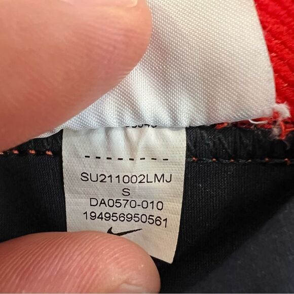 Nike Pro High Rise 7/8 Leggings Women's Black Red DA0570-010 Gym | Size S - Picture 9 of 13